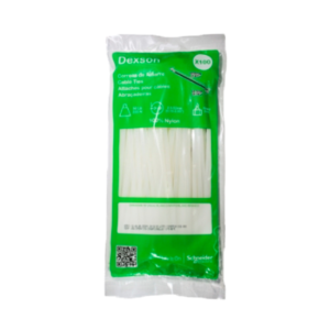 Amarras plasticas 20cts blanca (funda 100u)