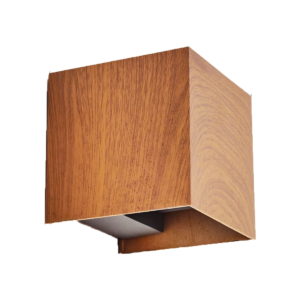 Aplique cuadrado maderado 3000k GE