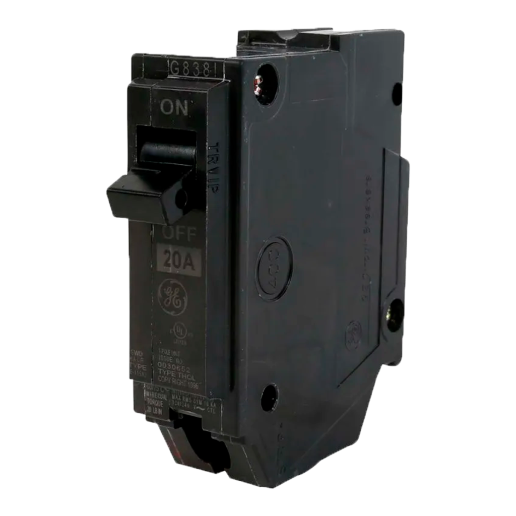 Breaker 1x20 amp Ge para caja