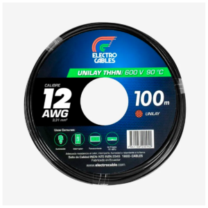 MTS Cable #12 flexible THHN negro ELECTROCABLE