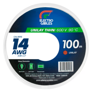 MTS Cable #14 flexible THHN blanco ELECTROCABLE