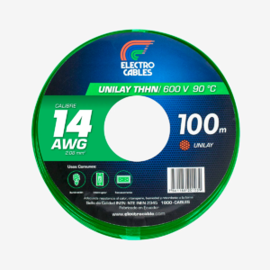 MTS Cable #14 flexible THHN verde ELECTROCABLE