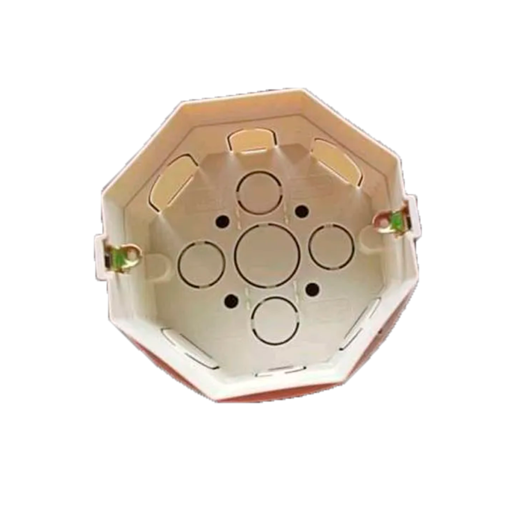 Cajetín octagonal plástico nacional