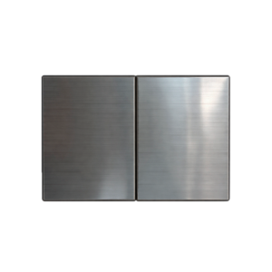 Interruptor/Conmutador doble 16A silver XILED