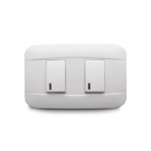 Conmutador doble veto plata