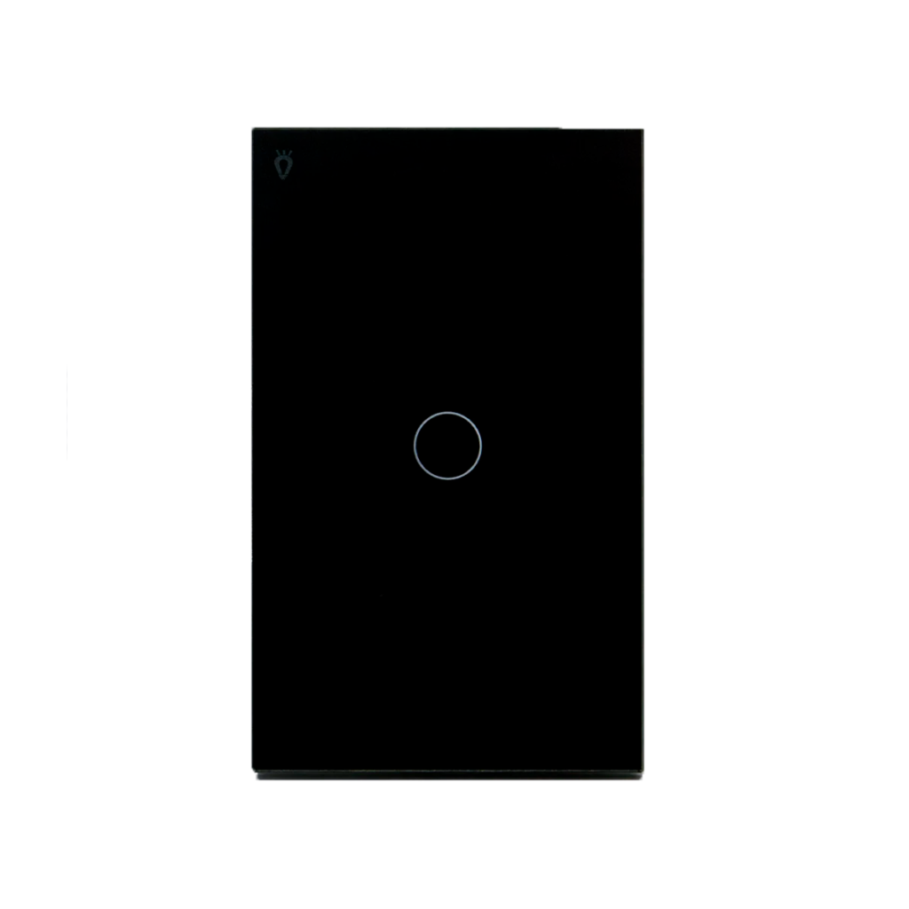 Interruptor simple wifi inteligente negro MERCURY