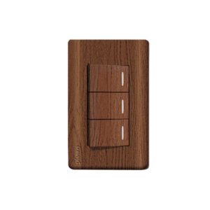 Conmutador triple maderado AQUA MAVIJU