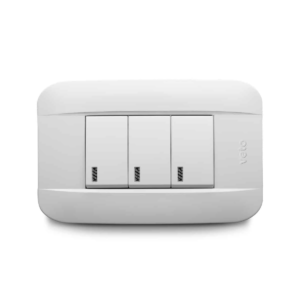 Conmutador triple veto plata