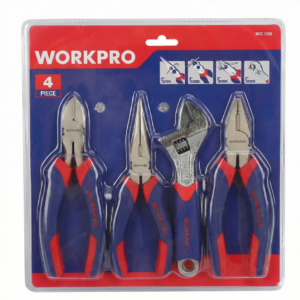 Juego de alicates y llave 4 piezas WORKPRO
