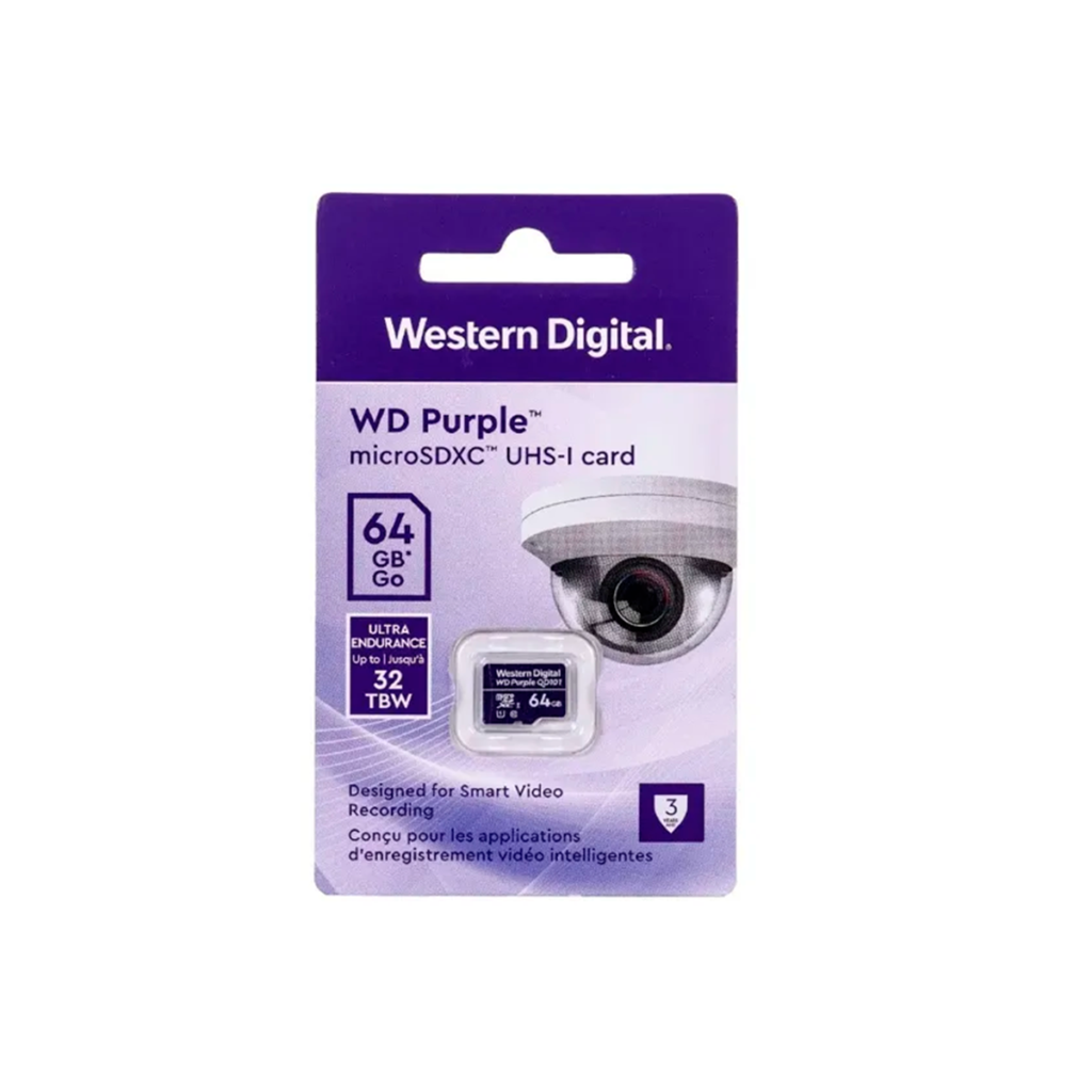 Memoria MICRO SD 64 GB WD PURPLE