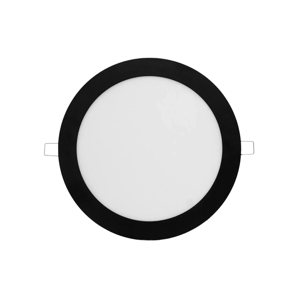 Panel LED 24w redondo filo negro luz blanca