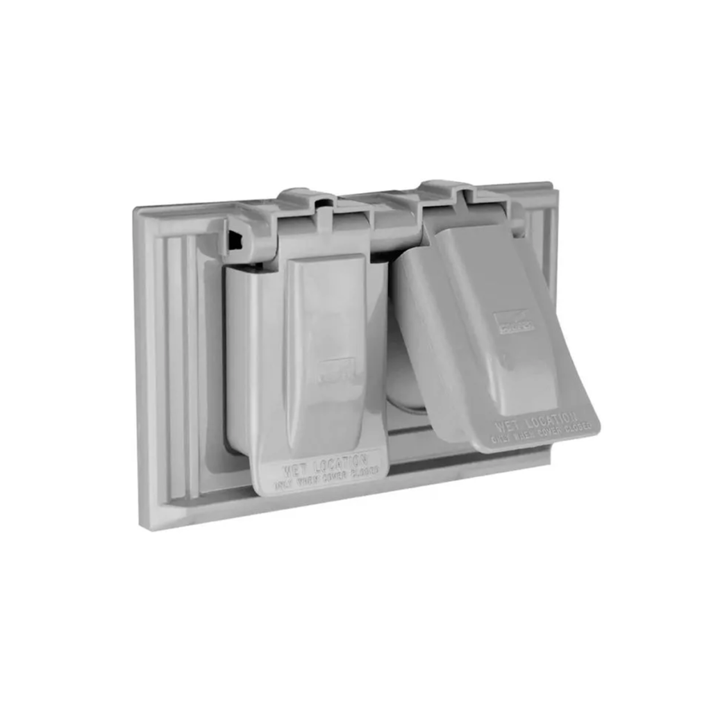 Placa exterior de 2 servicios COOPER