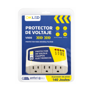 Protector de voltaje 15A 1800w 3salidas BLISTER