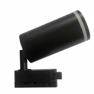 SPOT RIEL NEGRO CON RAYA 1xGU10 Aluminio DARLUX