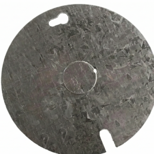 Tapa grande redonda metálica