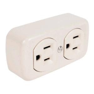 Tomacorriente doble beige cooper