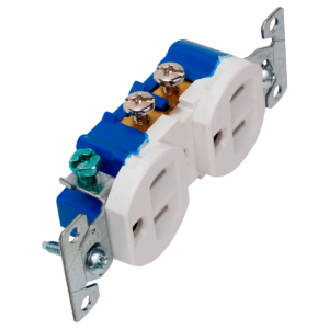 Tomacorriente doble blanco cooper