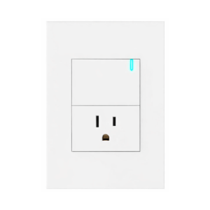 Mixto toma+interruptor BLANCO LUXURY