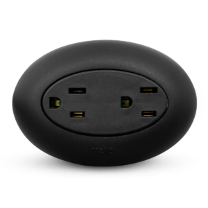 Tomacorriente NEGRO p/t veto click