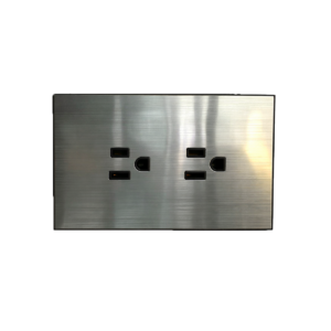 Tomacorriente doble 16A silver XILED