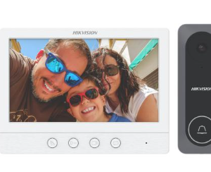 Kit portero video botonera metálica HIKVISION